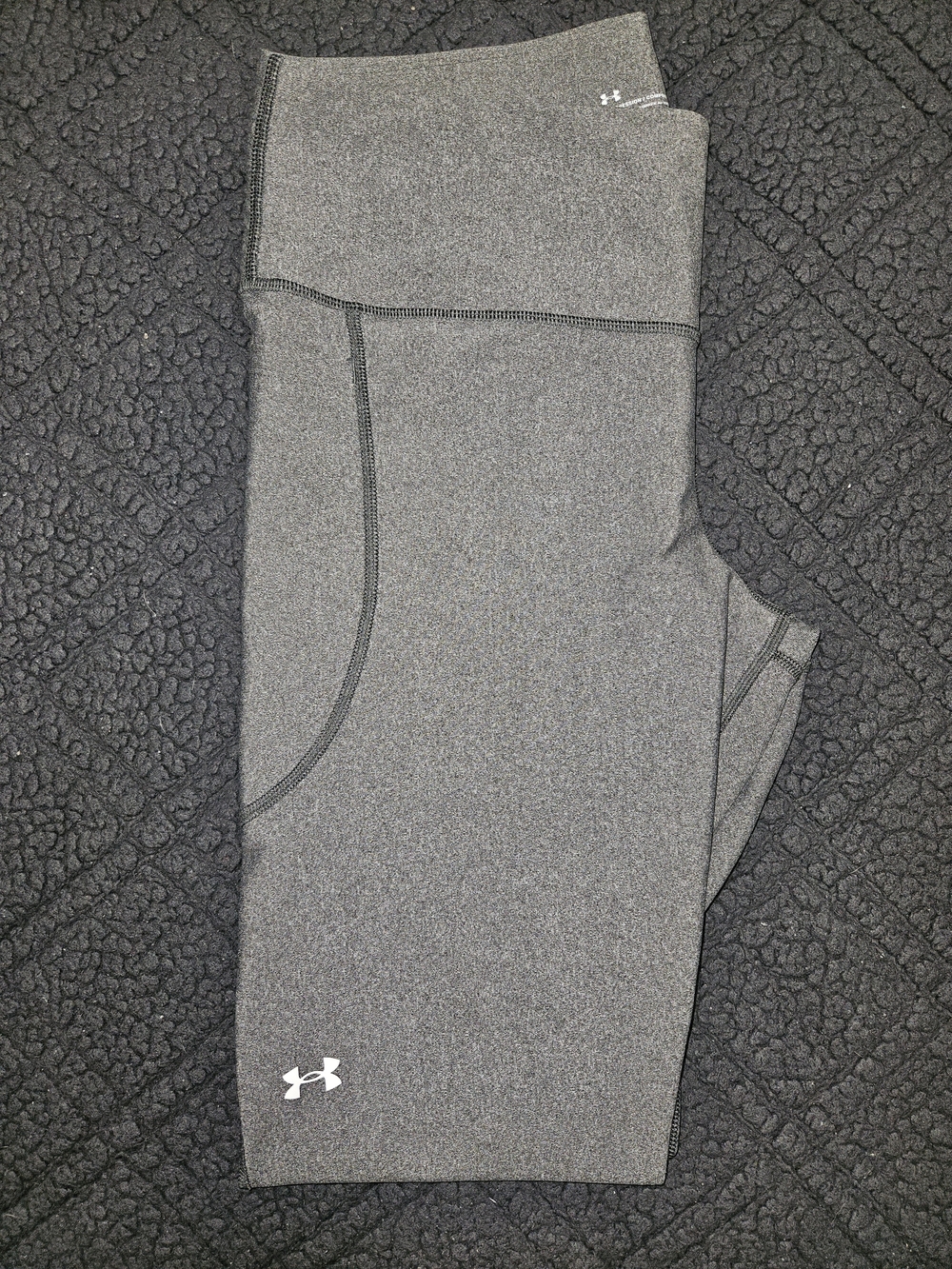 Under Armour Gray Performance Leggings With Side Pocket